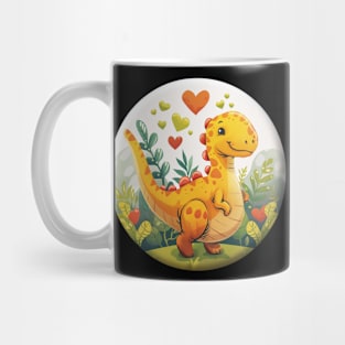 Cute  Dino Dinosaur Love Design Mug